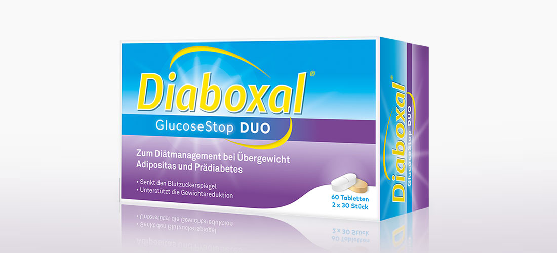 Produktverpackung – Diaboxal® GlucoseStop DUO